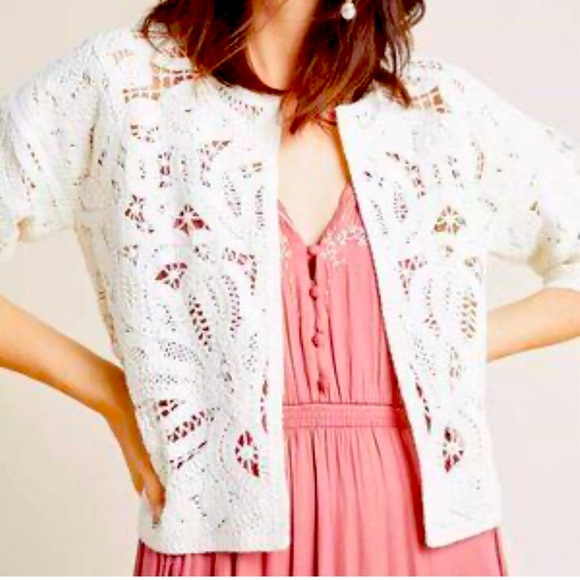 Anthropologie Jackets & Blazers - NWT Anthropologie Crochet Kimono Jacket